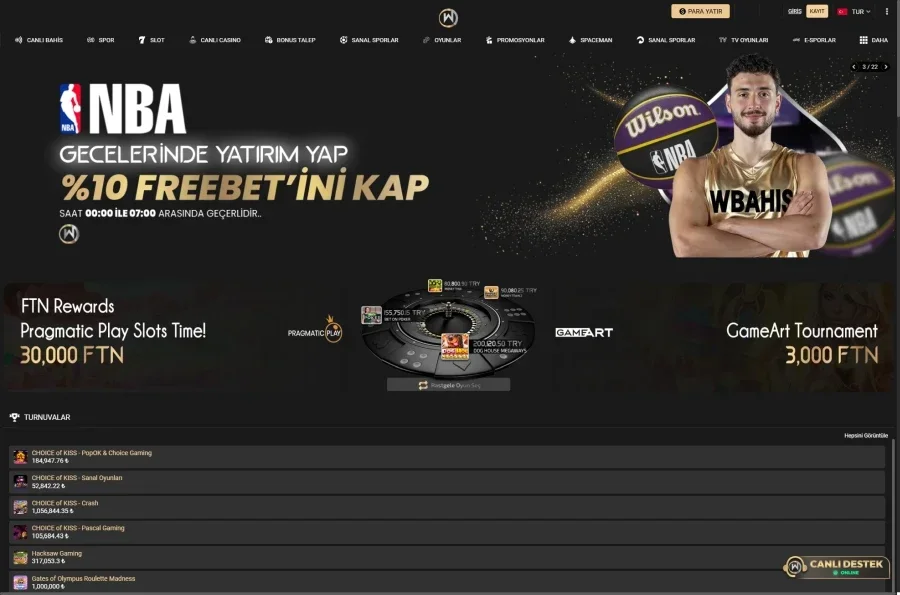 WBahis ekran görüntüsü